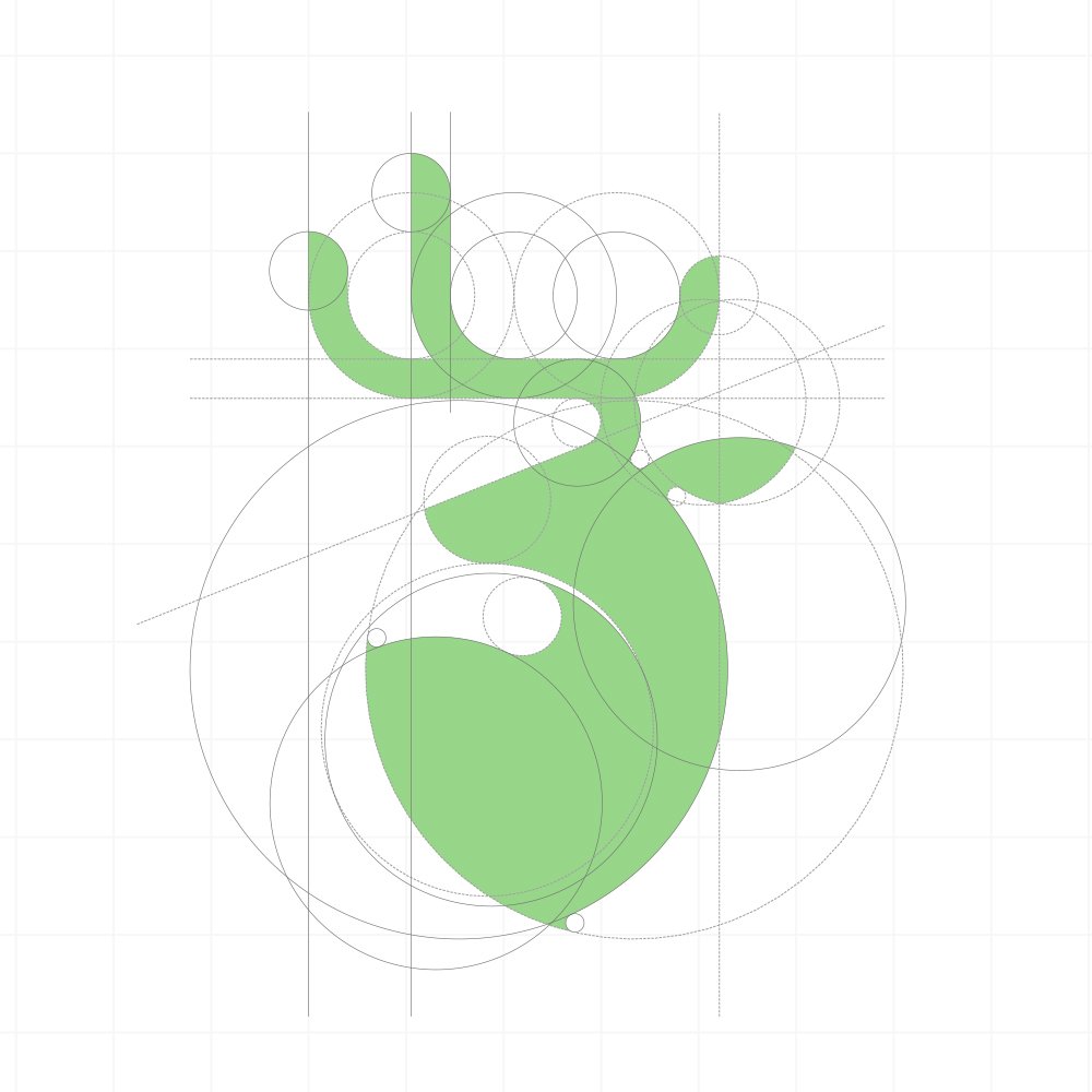 deer logo golden ratio